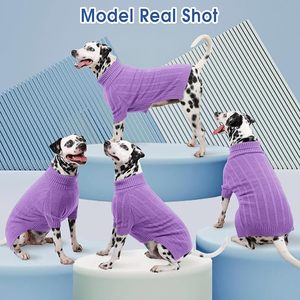Suéter de Punto Grueso y Cálido para Invierno, Color Sólido Personalizado, para Cachorros, Ropa para Mascotas, para Perros Machos y Hembras - Product Image 3