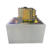 Maquette 3D écologique pour la conception architecturale de maisons avec éclairage architectural