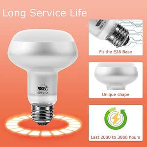 LUCKY HERP Lampe chauffante pour reptile, ampoule UVA intense pour reptile, ampoule chauffante pour reptile <span class=keywords><strong>lumière</strong></span> du jour pour réchauffer - Product Image 3