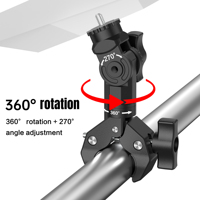 Mini-pince robuste pour montage de tuyau, support d'antenne réglable pour parabole Starlink, pour balustrades et poteaux ronds
