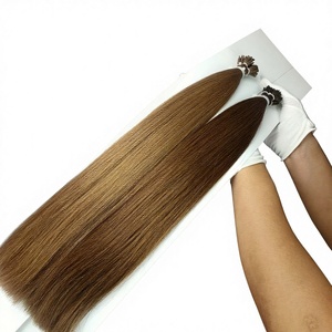 Dragonbeauty Factory, Extensiones de Cabello Humano Remy 100% Europeo Ruso con Punta I, Cabello Humano de Lujo, Proveedor Mayorista - Product Image 1