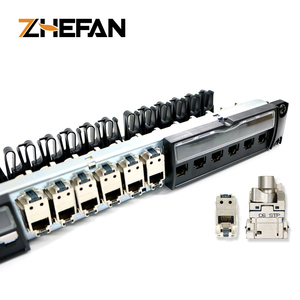Panneau de brassage réseau <span class=keywords><strong>Legrand</strong></span> Type <span class=keywords><strong>STP</strong></span> 24 ports 19'' 1U CAT6A Keystone Jack sans outil, produit de télécommunications - Product Image 3