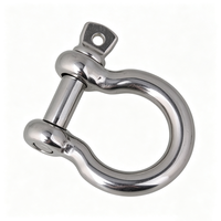 Manille à vis en acier inoxydable 304 de qualité marine pour lignes d'ancre, remorquage, bateaux pneumatiques, canoës