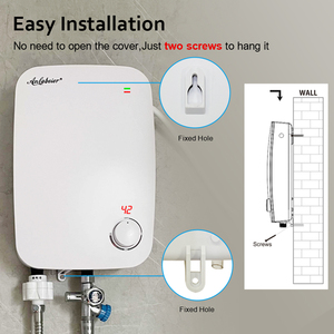 Calentador de Agua Eléctrico de <span class=keywords><strong>Bajo</strong></span> <span class=keywords><strong>Consumo</strong></span> Energético de 220v y 5500w con Certificación IPX4 para Ducha, Calentador de Agua Eléctrico para <span class=keywords><strong>Baño</strong></span> - Product Image 6