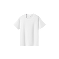 T-shirt vierge en jersey 100 % coton 180 GSM pour homme, col ras du cou, personnalisable avec logo OEM, idéal pour l'été – Vente en gros