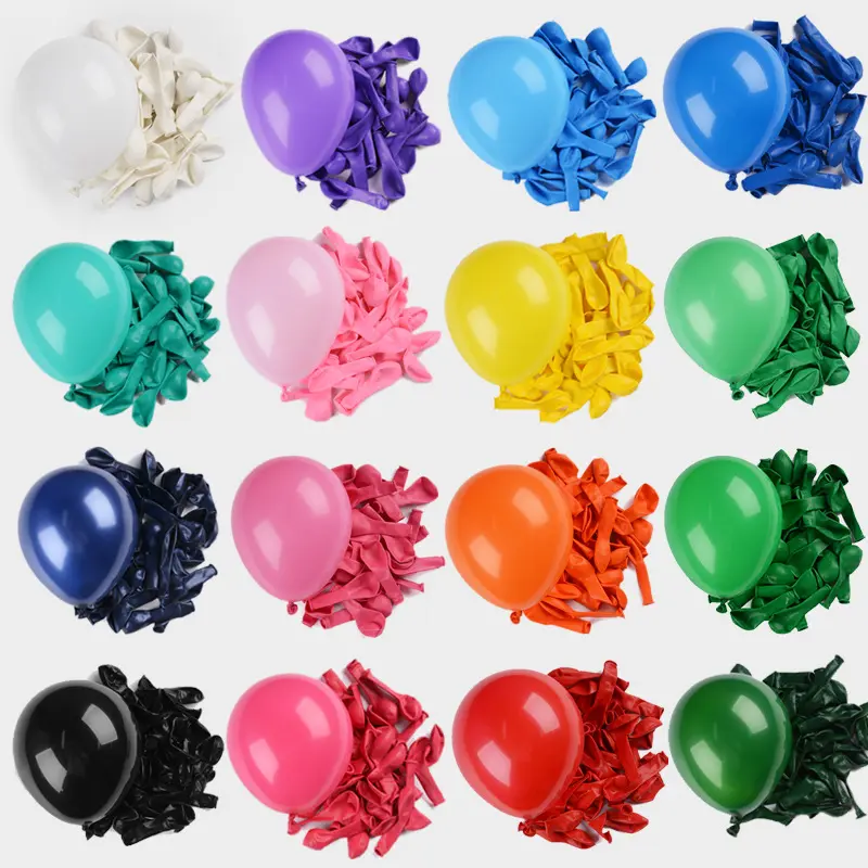 Globos inflables metálicos de látex para boda, tamaño pequeño, buena calidad, 5 pulgadas, blanco perla