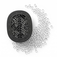 Diffuseur de parfum de voiture ovale creux à clipser pour grille d'aération, rechargeable avec billes parfumées, parfum personnalisé pour intérieur de voiture