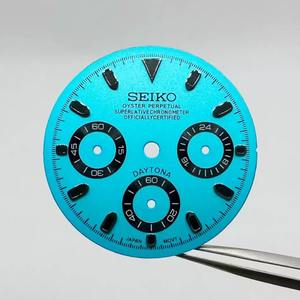 Accessoires de montre de luxe en métal avec cadran chronographe à quartz six aiguilles 29,5 mm pour mouvement VK63 - Product Image 2