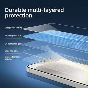 Protector de Pantalla de Vidrio Templado 9H Oleofóbico para Móvil, Compatible con Fundas, para Samsung Galaxy S27, S27 Plus, S27 Ultra - Product Image 3