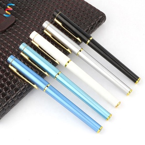 Black promotional plastic blue high quality hotel gift custom logo gel pen