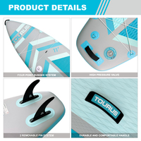 Planche à pagaie pliable et peu encombrante TOURUS, planche de surf gonflable de haute qualité, portable