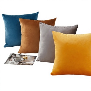 Cojín Cuadrado de Terciopelo Personalizable con <span class=keywords><strong>Relleno</strong></span> de Algodón PP <span class=keywords><strong>para</strong></span> Respaldo de Sofá <span class=keywords><strong>y</strong></span> Soporte Lumbar, Uso en Sala de Estar - Product Image 1