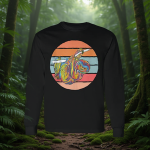 Camiseta de manga larga Lazy Sloth On Tree Doing Nothing Aquarell Nature - Product Image 3