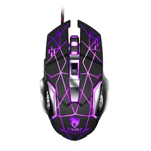 Teclado y Ratón para Juegos con Cable T-Wolf, Paquete Mini con Retroiluminación LED - Product Image 6