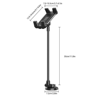 360 degrés rotatif bras Long doux col d'oie voiture tableau de bord support de téléphone voiture tablette pc support pour ipad 5-15 pouces