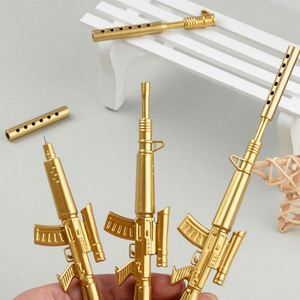 Promotional Creative Simulation Machine Gun Gel <b>Pen</b> With Writing Black Ink or Blue <b>Refill</b> for Student Stationery Gift - Product Image 2