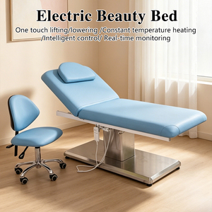 Lit de massage électrique pour cils et esthétique, couleurs personnalisées, revêtement en PU, angle de dossier réglable, luxe haut de gamme, pour tatouages, spas et salons - Product Image 1