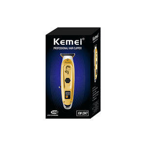Tondeuse à <span class=keywords><strong>barbe</strong></span> professionnelle Kemei KM-1947 à faible bruit pour salon de coiffure, <span class=keywords><strong>kit</strong></span> de coupe sans fil, 4 peignes, écran LED, rasoir à cheveux pour hommes - Product Image 5