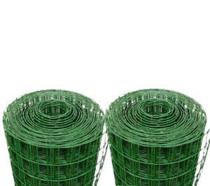 Malla de Alambre Soldada con Orificios Cuadrados de 45 m, Apertura de 25,4*12,7 mm de Diámetro, Calibre 19 #   20 #   21 #   Polvo Verde Doble de Alta Calidad para Corte Negro - Product Image 4