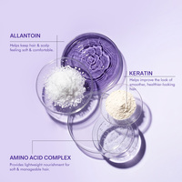 Shampooing OAKAURA pour cheveux blonds, gris, argentés et violets, protection de la couleur, sans sulfate, kératine hydrolysée, shampooing violet pour cheveux blonds