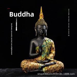 Statue de <span class=keywords><strong>Bouddha</strong></span> Thaïlandaise en Résine pour la Vente en Gros et le Dropshipping – Décoration Créative pour Entrée et Maison, Idéale pour l'Asie du Sud-Est – Préférée pour l'Exportation Transfrontalière - Product Image 4