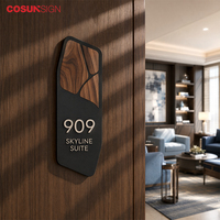 Plaque de numéro de maison personnalisée en acier inoxydable, étanche, avec éclairage LED, pour villa, hôtel