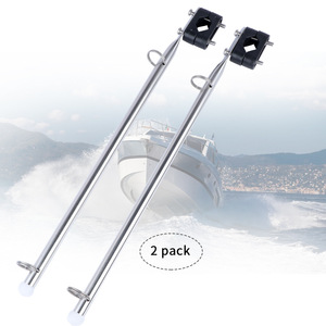 Support de mât de drapeau en acier inoxydable pour bateau, quincaillerie marine pour yacht, accessoire de bateau, modernisation et rénovation - Product Image 3