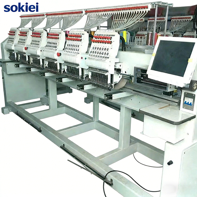 Eight Heads Automatic Embroidery Machine for Cap Garment Shoes T-Shirt Pants Making