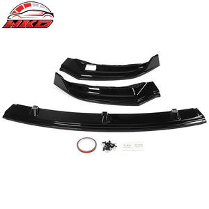 Pour Tesla Model 3 2017-2023 Spoiler de pare-chocs avant Splitter 3PC PP Noir brillant Kit carrosserie de haute qualité - Product Image 4