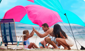 Thế giới tốt nhất 150 SQ ft bãi biển tán ban đầu Gió-Powered nhỏ gọn dễ dàng thực hiện 3 phút thiết lập gió hỗ trợ - Product Image 4