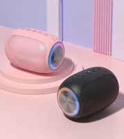 Mini haut-parleur stéréo portable sans fil RGB avec AUX, TF et USB pour ordinateur, téléphone portable, utilisation en extérieur et pour les fêtes