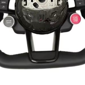 Volant de voiture sport en cuir pour <span class=keywords><strong>Audi</strong></span>, complémentaire au carbone, pour A3 A4 A5 A6 A7 A8 S3 S4 S5 S6 S7 S8 Q3 Q5 Q7 <span class=keywords><strong>RS</strong></span> R8 <span class=keywords><strong>TT</strong></span> - Product Image 5