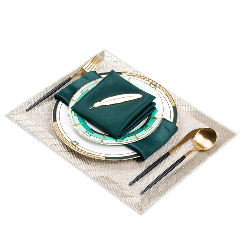 Nordic Dinner Set Wholesale Handmade Fine Bone China Wedding Plate Green Luxury Plate Set Tableware