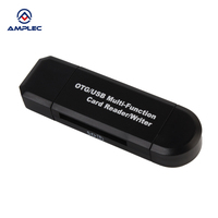 Lector de Tarjetas SD USB C, Lector de Tarjetas Micro SD TF, Lector de Tarjetas de Memoria de Doble Ranura con USB-A y Tipo-C, Adaptador OTG para Teléfono Android