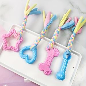 Dış ticaret Dropshipping için dayanıklı interaktif halat ile yeni kalp köpek çiğnemek oyuncak - Product Image 4