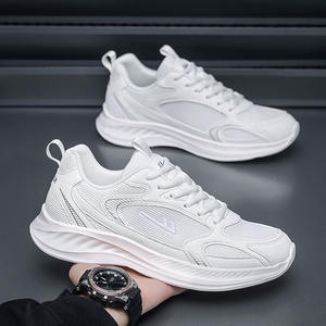 Nuevas <span class=keywords><strong>Zapatillas</strong></span> Deportivas para Hombre, Parte Superior de Malla, Estilo Coreano, Ligeras, Cómodas, con <span class=keywords><strong>Cordones</strong></span>, para Todas las Temporadas - Product Image 1