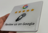 Individuell Bedruckte Yelp-Bewertungs-Epoxy-NFC-Smartcard, PVC-Epoxy-Tag mit NTAG215-Chip