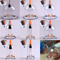 9 tailles 2000 MIX Ventouses Hijama jetables en plastique pour ventouses à aspiration, vente en gros