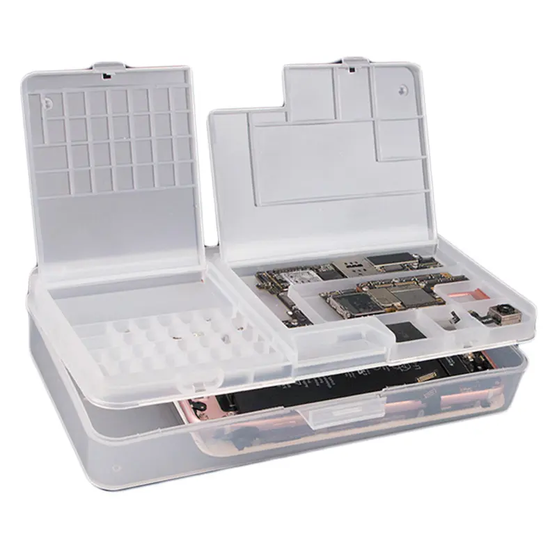 OSS Team W203 Multi-Function LCD Screen IC Parts Screw Accessories Storage Box For Phone Organizer Chips Component Container