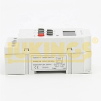 Sakelar pengatur waktu Digital LCD elektrik yang dapat diprogram arus 25A SDK jaringan bahan PVC industri