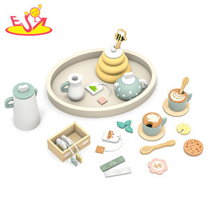 Nouveau jeu de thé en bois sur le thème des abeilles 2026, ensemble de jeu d'imitation café et thé avec pot de <span class=keywords><strong>miel</strong></span> pour enfants W10B581 - Product Image 1