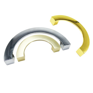 Manijas Modernas de Media Luna para Muebles de Cocina y Hotel, Herrajes de Zinc para Puertas de Armario y Cajones, Manijas Circulares de Latón Cepillado para Dormitorio - Product Image 6