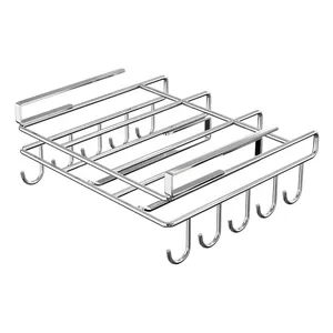 Multifunctioneel Rek Roestvrijstalen Keuken Hangende Kast Papieren Handdoek Lappen Hanger Snijplank Houder Opslag Easy Life Rack