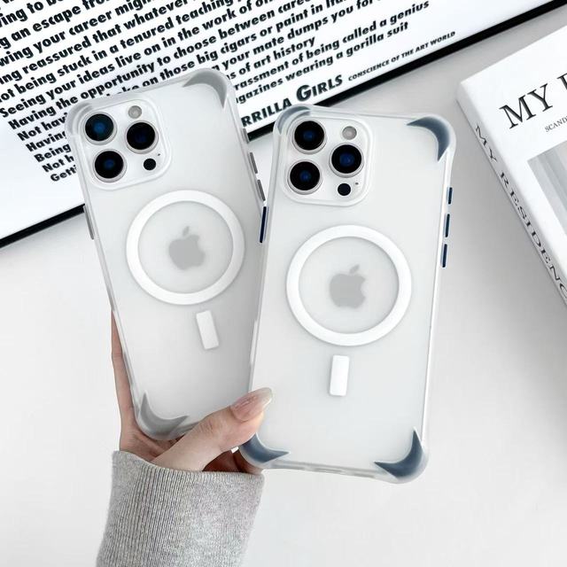 For iPhone 17 Air Soft Tpu Magnetic Phone Accessories Matte Shockproof Wireless Charging Phone Case for iPhone 16 15 Pro Max
