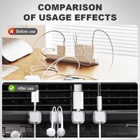 Clip magnétique pour câble, support de câble adhésif, organisateur de câbles, enrouleur de câble USB pour bureau, ordinateur de bureau