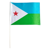 Drapeau national personnalisé à agiter à la main, en polyester, multi-tailles, mini drapeau national imprimé, petit drapeau à tenir à la main