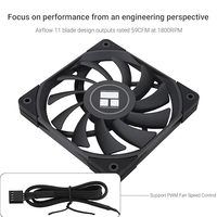 Ventilateur d'ordinateur Thermalright C12015B 120 mm, interface 4 broches, silencieux, PWN