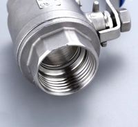 Vanne à boisseau sphérique manuelle de fabrication chinoise, norme CE, PN25, pour eau, de 1/2 à 2 pouces