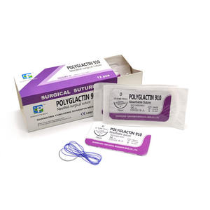 Toptan tek kullanımlık veteriner Dexon cerrahi sütür Pet Needle sütür iğne ile - Product Image 2