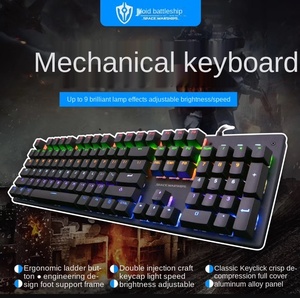 Tastiera Meccanica <span class=keywords><strong>da</strong></span> Gaming AULA F2088, 104 Tasti RGB, Stile Retrò Punk, Cablata con Manopola di Controllo Multimediale e Poggiapolsi - Product Image 2